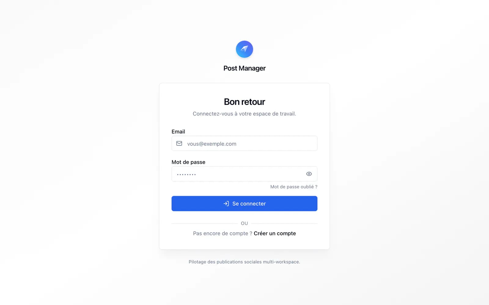 Aperçu de Post Manager